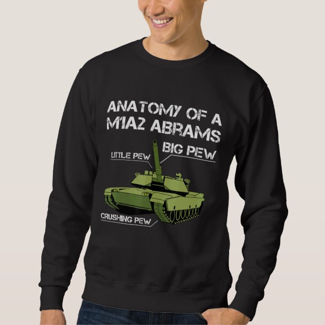 Sudadera Anatomía De Un Veterano Del Tanque Del M1a2 (Anverso)