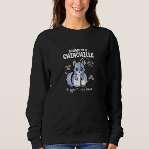 Sudadera Anatomía De Una Chinchilla Para Las Mujeres Mamá