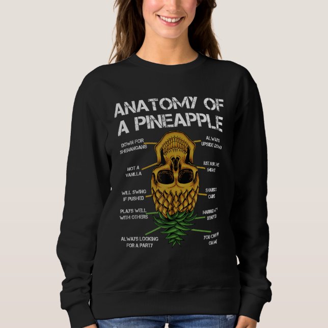 Sudadera Anatomía De Una Piña De Pineapela De Cervantes De  (Anverso)