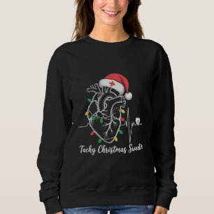 Sudadera Anatomía del Corazón Navidad Enfermera Cardiaca Ta