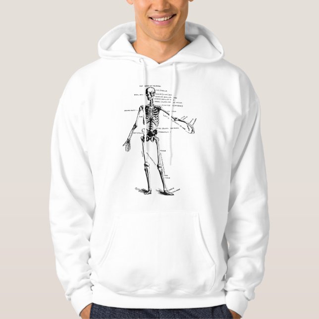 Sudadera Anatomía del esqueleto humano (Anverso)