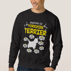 Sudadera Anatomía Del Perro Terrier De Yorkshire