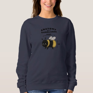 Sudadera Anatomía Divertida De Un Abejorro Blebee Bum Lindo