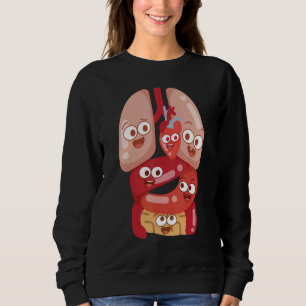 Sudadera Anatomía Fisiología Corazón Pulmones Órganos Vital