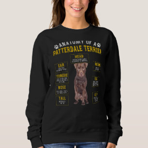 Sudadera Anatomía Patterdale Terrier Para Mujeres Hombres