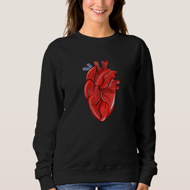 Sudadera Anatomical Humain Heart Anatomy Science Physiology (Anverso)
