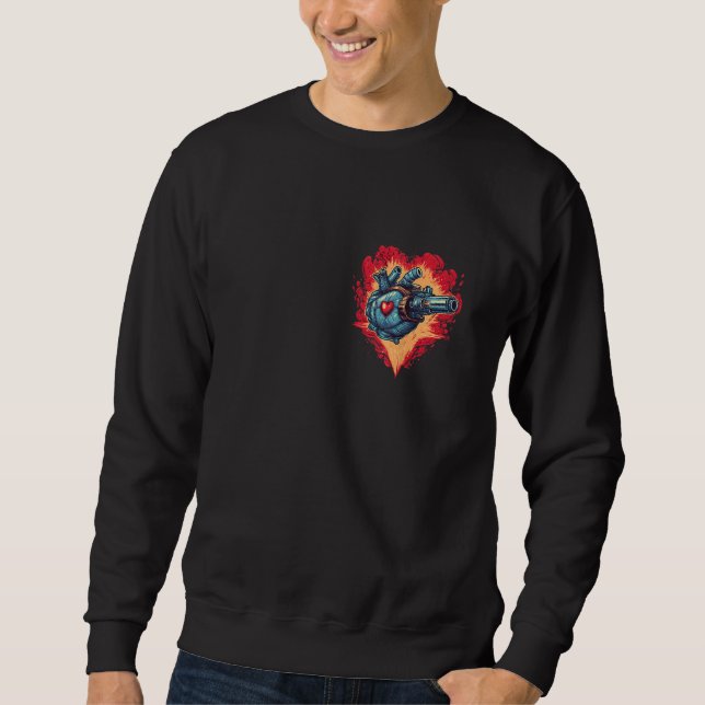 Sudadera Anatomical Mechanical Heart with Laser Gun Cyberpu (Anverso)