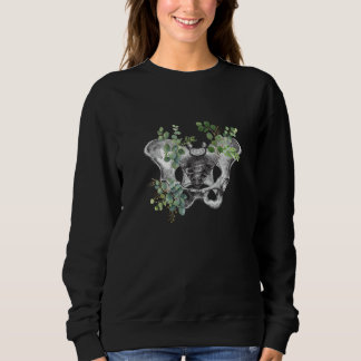 Sudadera Anatomical pelvis floral anatomy skeleton orthoped