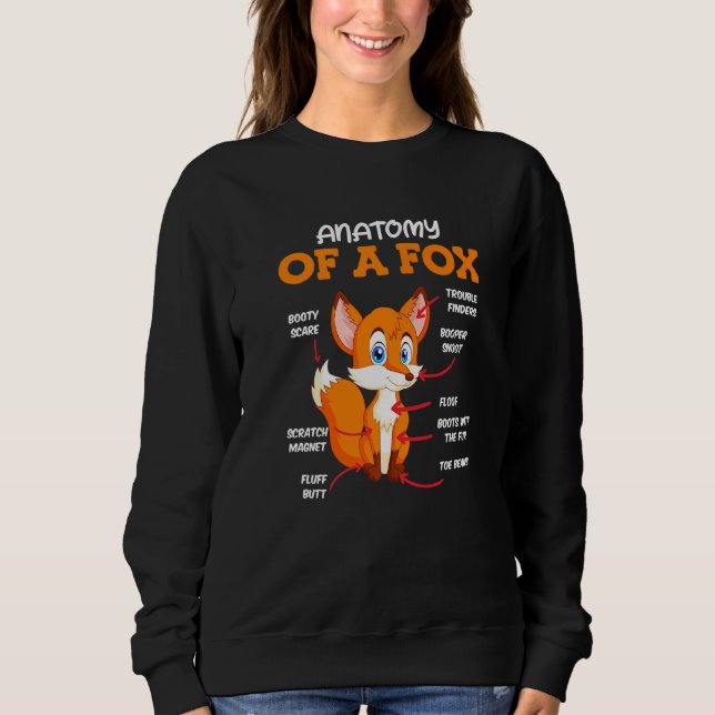 Sudadera Anatomy of a fox children (Anverso)