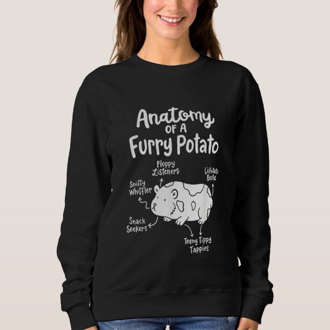 Sudadera Anatomy of a Furry Potato Guinea Pig (Anverso)
