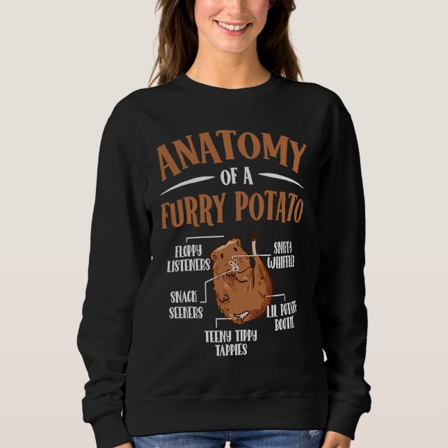 Sudadera Anatomy Of A Furry Potato Guinea Pig  2 (Anverso)