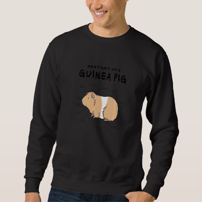 Sudadera Anatomy Of A Guinea Pig Graphic Owner Pet Cavy Ani (Anverso)