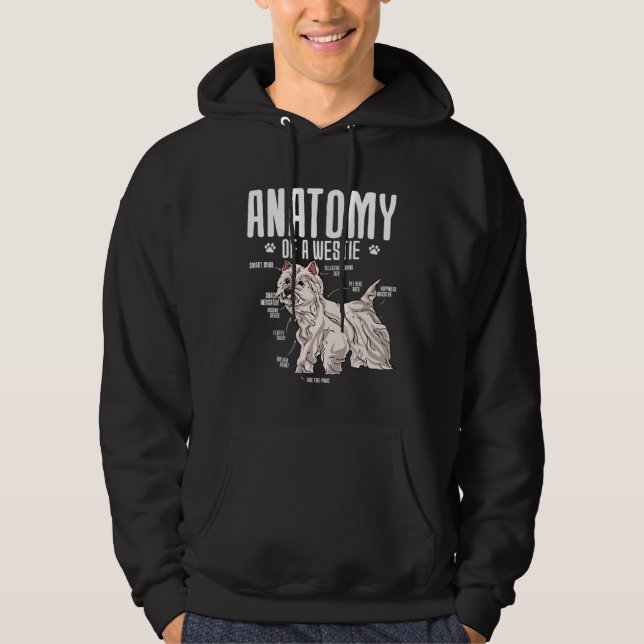 Sudadera Anatomy Of A West Highland White Terrier (Anverso)