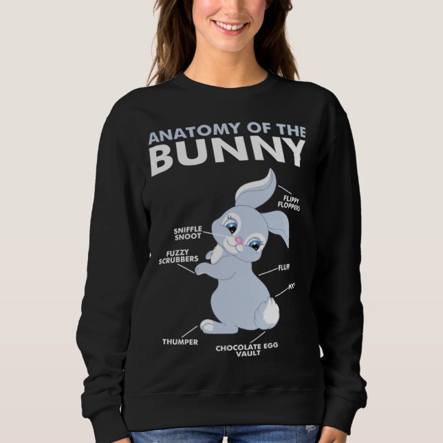 Sudadera Anatomy of Bunny  Rabbit (Anverso)