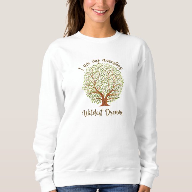 Sudadera Ancestría, genealogía, soy la hija más salvaje de  (Anverso)