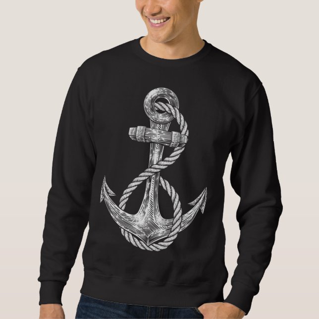 Sudadera Anchor Rope Nautical Sailing Sail Sea (Anverso)