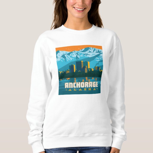 Sudadera Anchorage, Alaska (Anverso)