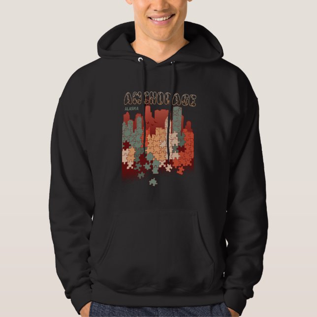 Sudadera Anchorage In Alaska Travel Souvenir (Anverso)