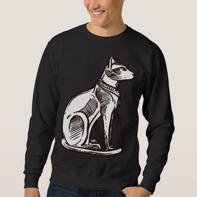 Sudadera Ancient Egypt Cat Goddess Sacred Animal Deity God (Anverso)