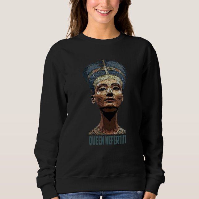 Sudadera Ancient Egyptian Pharaoh queen Nefertiti Mom dad (Anverso)