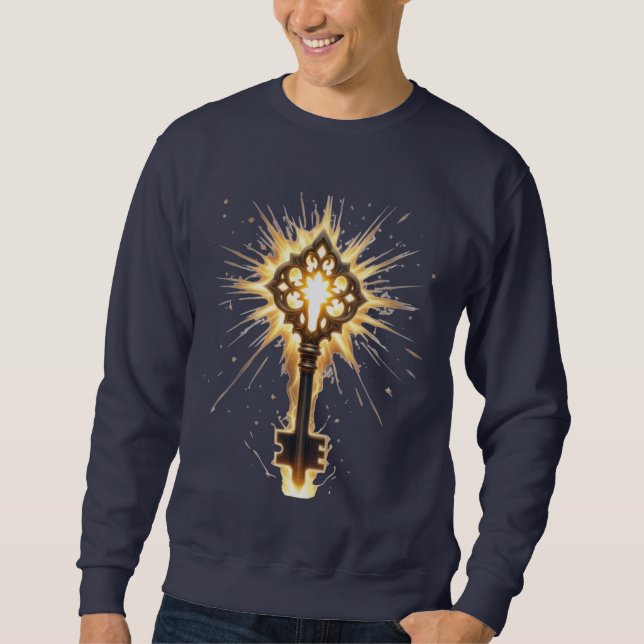 Sudadera Ancient Fantasy Key with Magical Light – Radiant E (Anverso)