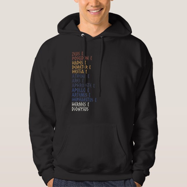 Sudadera Ancient Greek God and Goddess Greek Mythology Myth (Anverso)