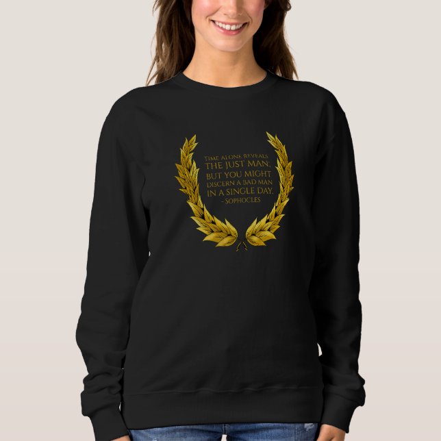 Sudadera Ancient Greek Theatre Quote - Sophocles - Classica (Anverso)