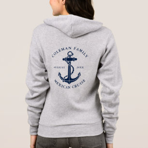 Sudadera Ancla de barco de crucero familiar personalizada c