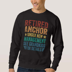 Sudadera Ancla Jubilada Bajo Nueva Dirección Para Abuelo