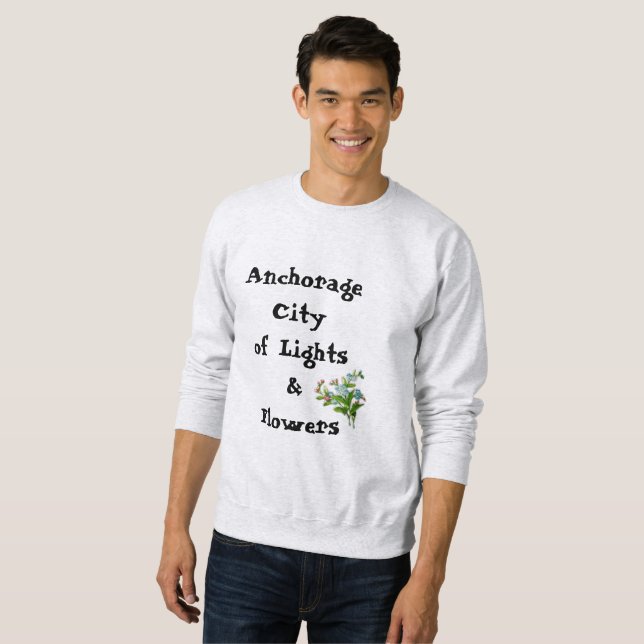 Sudadera Anclaje Ciudad de Luces y Flores (Anverso completo)