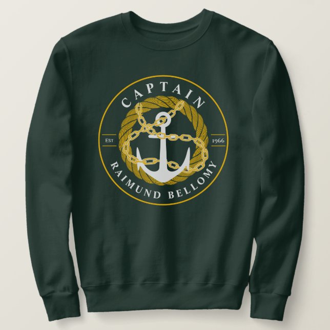 Sudadera Anclaje de barco (Anverso del diseño)