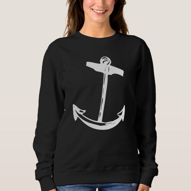 Sudadera Anclaje de barco antiguo (Anverso)