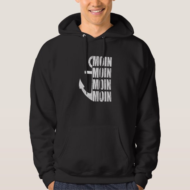 Sudadera Anclaje de la Luna Mar Báltico Norte Costa de Hamb (Anverso)