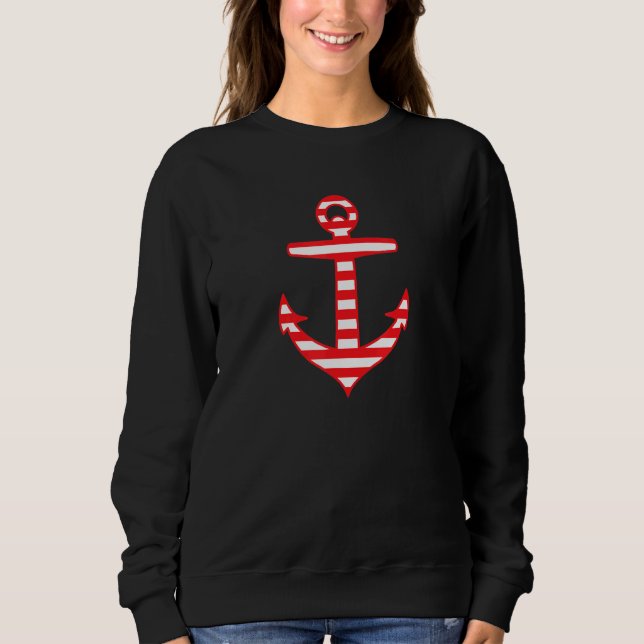 Sudadera Anclaje horizontal a rayas nautical (Anverso)