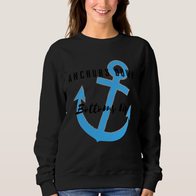 Sudadera Anclas abajo fondos arriba (Anverso)