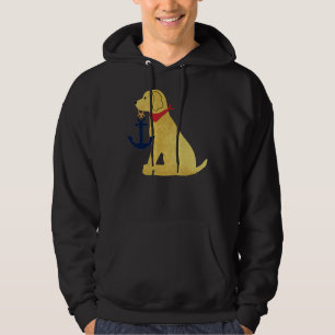 Sudadera Anclas lejos del perro recuperador de oro nautico