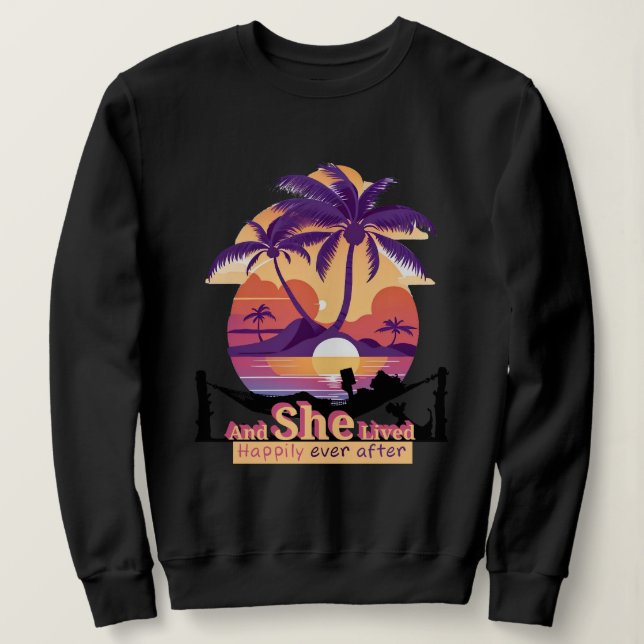 Sudadera And She Lived Happily Ever After (Anverso del diseño)