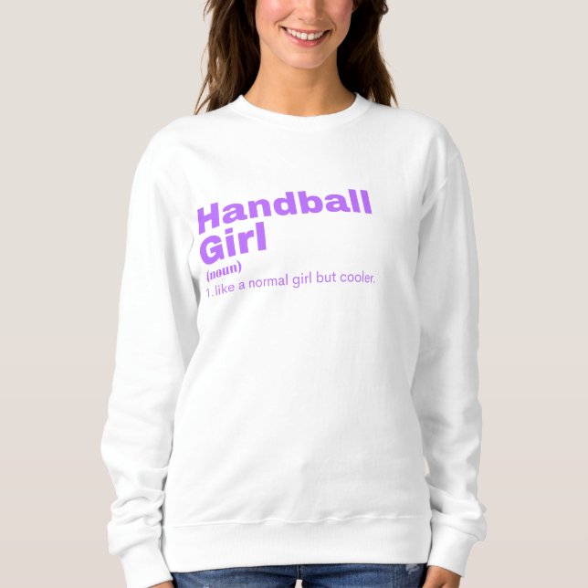 Sudadera andball Girl - Handball (Anverso)