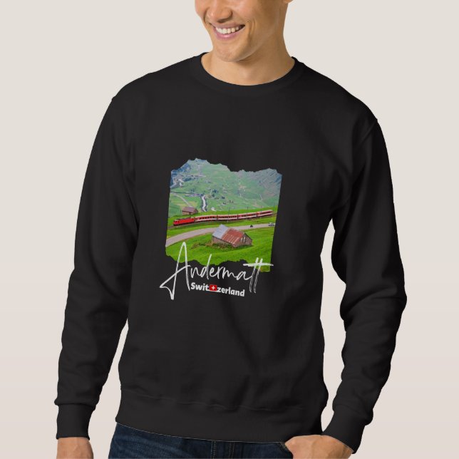 Sudadera Andermatt Suiza Senderismo Andermatt (Anverso)