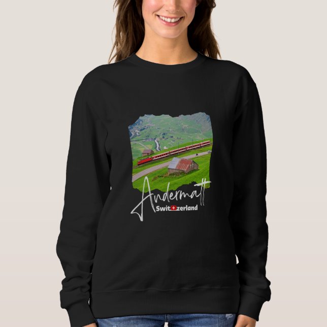 Sudadera Andermatt Suiza Senderismo Andermatt (Anverso)