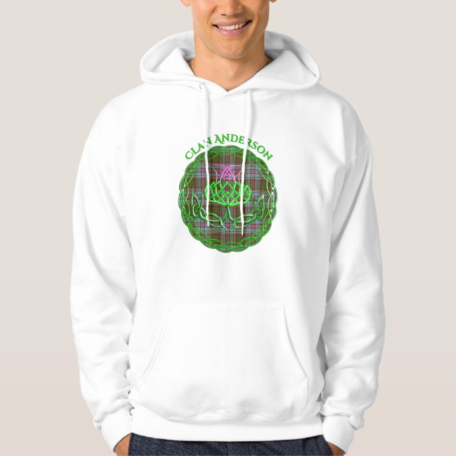 Sudadera Anderson Scottish Tartán Celtic Thistle (Anverso)