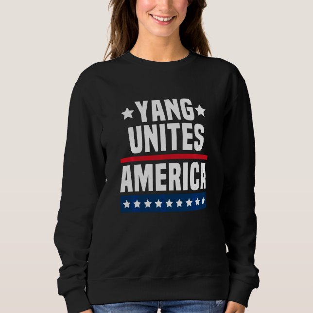 Sudadera Andrew Yang une a Estados Unidos (Anverso)