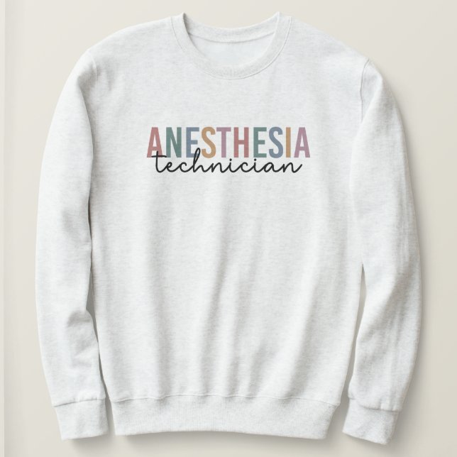Sudadera Anestesia Técnica Retro Anestesia Tech (Anverso del diseño)