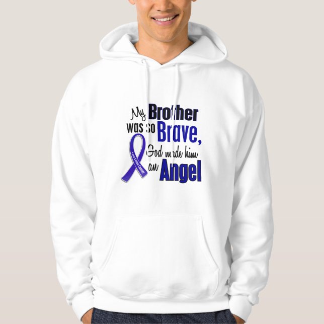 Sudadera ÁNGEL 1 Brother del cáncer de colon (Anverso)
