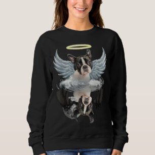 Sudadera Angel Boston Terrier Shadow Under Water Devil Bost