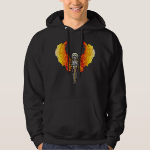 Sudadera Ángel con espada y alas de fuego