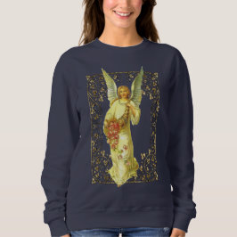Sudadera Ángel de época con Rosas en marco ordenado