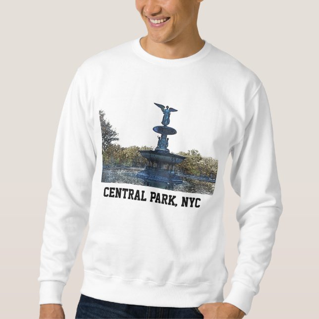Sudadera Ángel de la fuente del Central Park NYC Bethesda (Anverso)