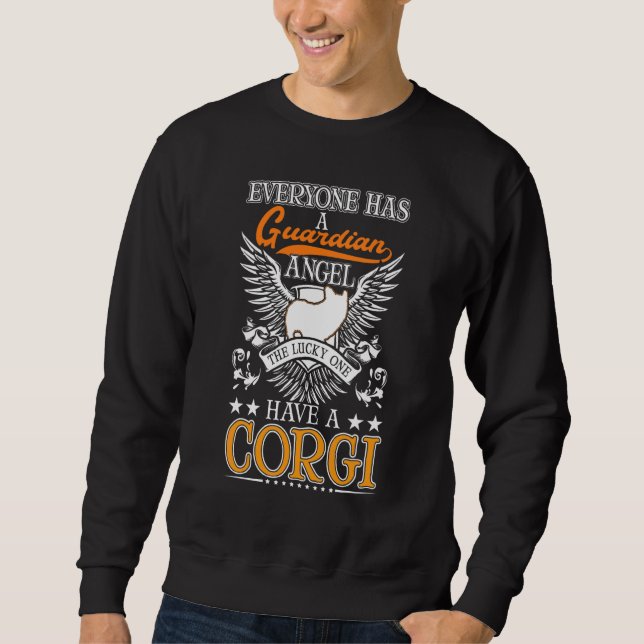 Sudadera Ángel de la Guarda Corgi (Anverso)