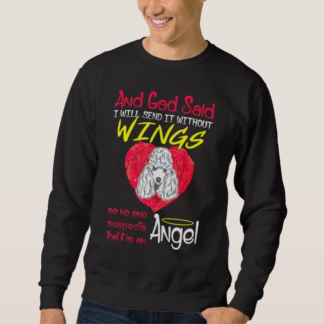 Sudadera Ángel de perro sin alas Mascota (Anverso)